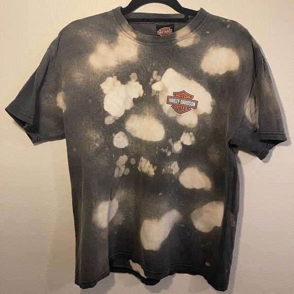Harley-Davidson Other - Vintage Black Acid Wash Harley Davidson Tee